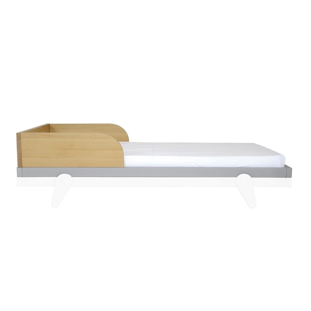 Laurette - Umbauset Babybett Lit Petipeton - 70 x 140 cm - Pale Grey