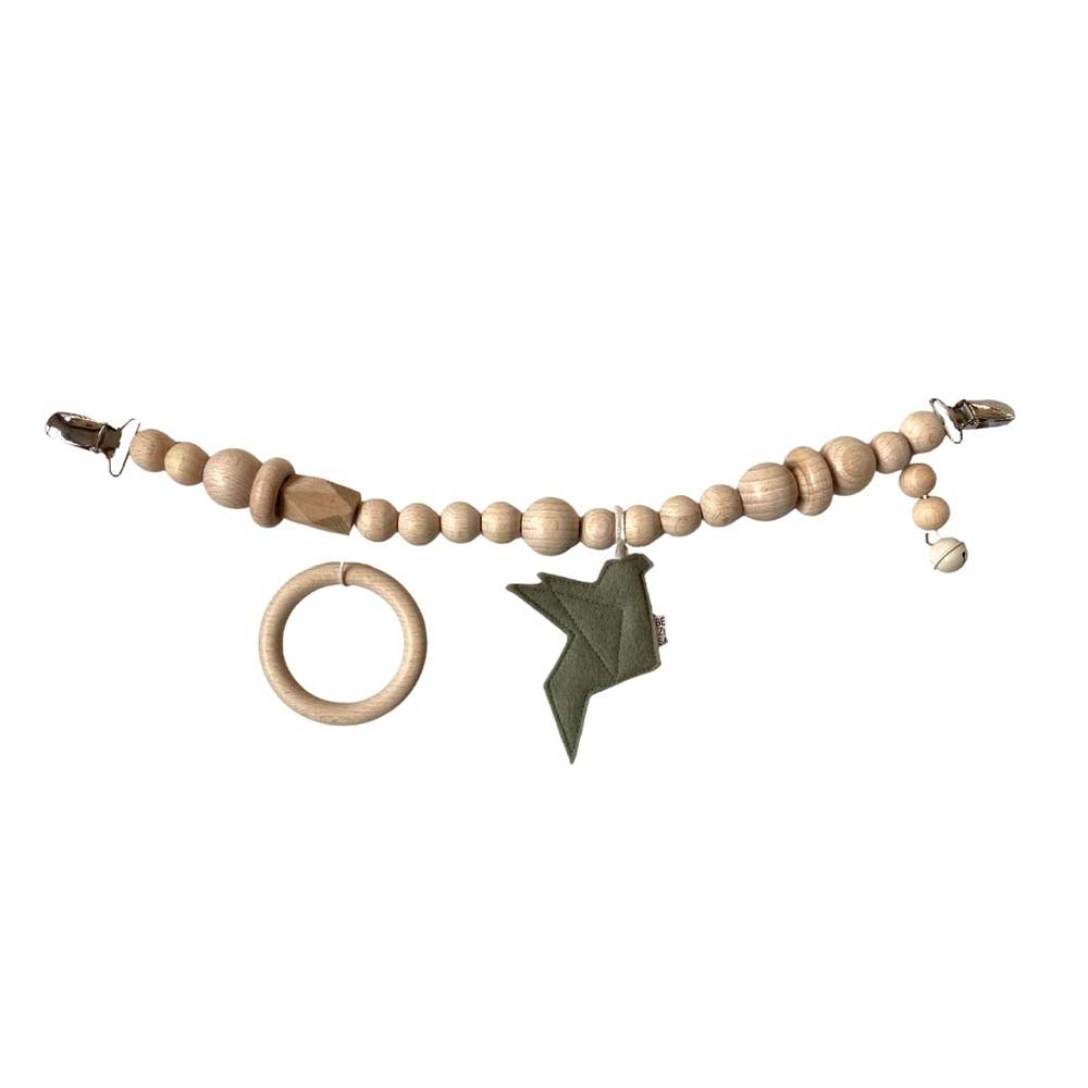 BEZISA - Pramstring - Birds - Pistache Green