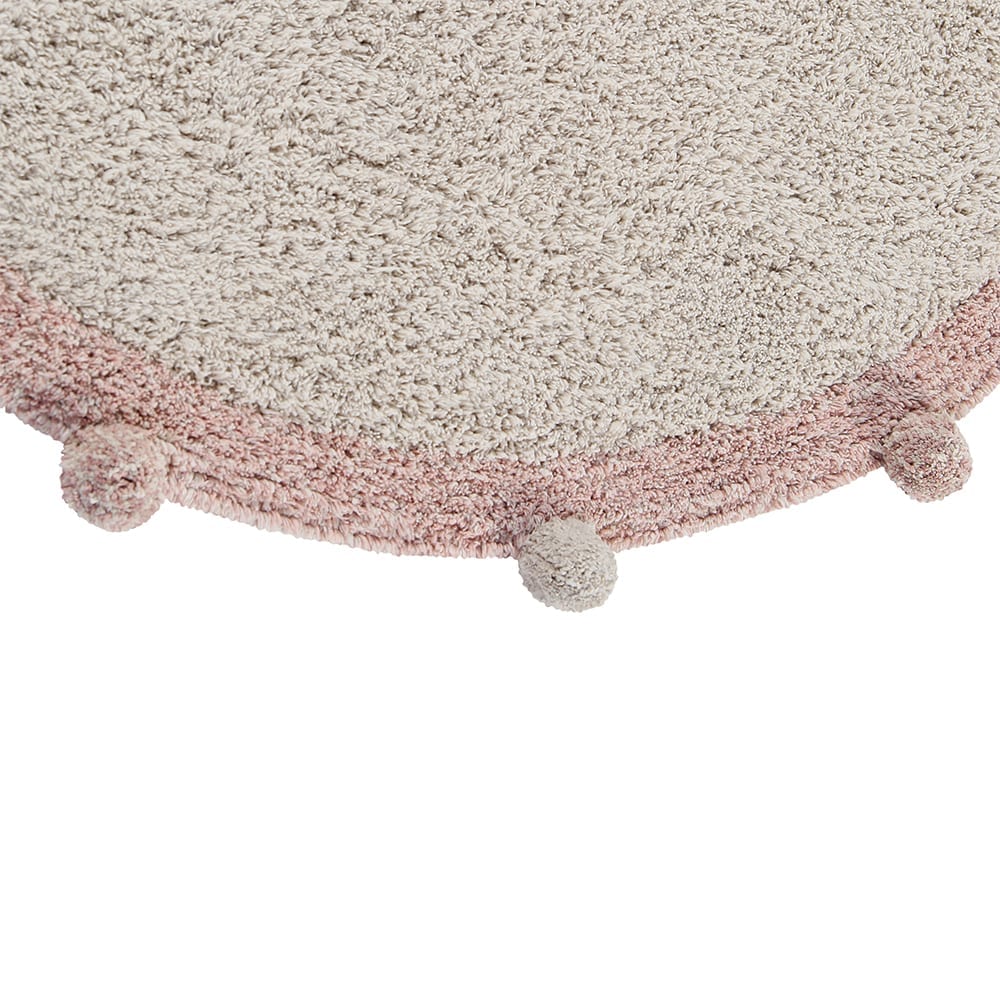 Lorena Canals - Wasbaar Kindervloerkleed - Bubbly - Natural/Vintage Nude - Ø 120 cm