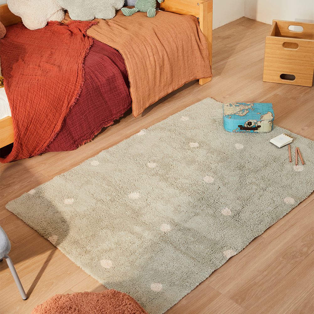 Lorena Canals - Washable Rug Mini Dot - Blue Sage