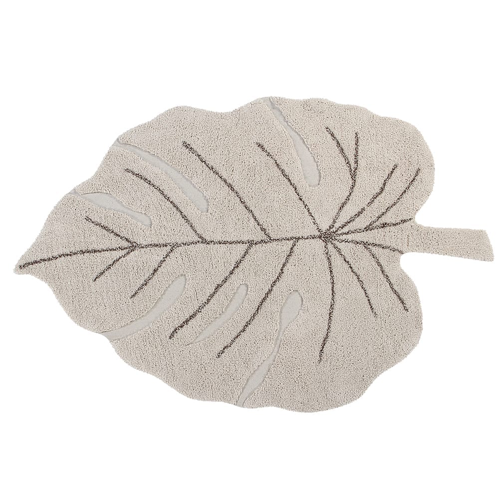 Lorena Canals - Waschbarer Teppich - Monstera - Natur - 120 x 180 cm