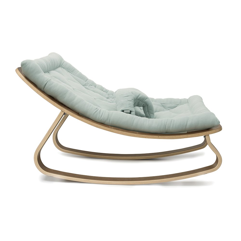 Charlie Crane - Baby Bouncer LEVO - Walnut - Farrow Grey