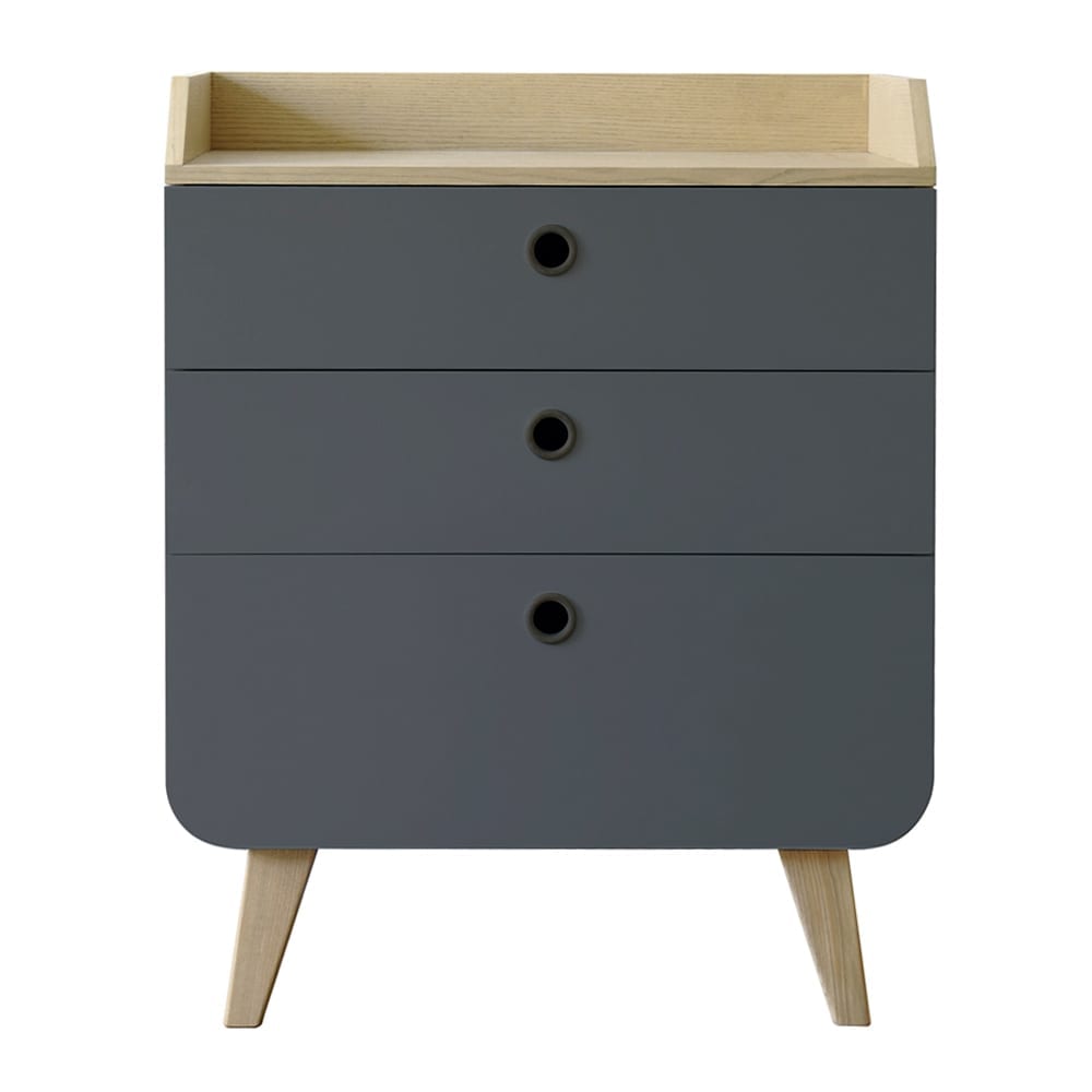 Laurette - Dresser Zen - 3 Drawers - Dark grey