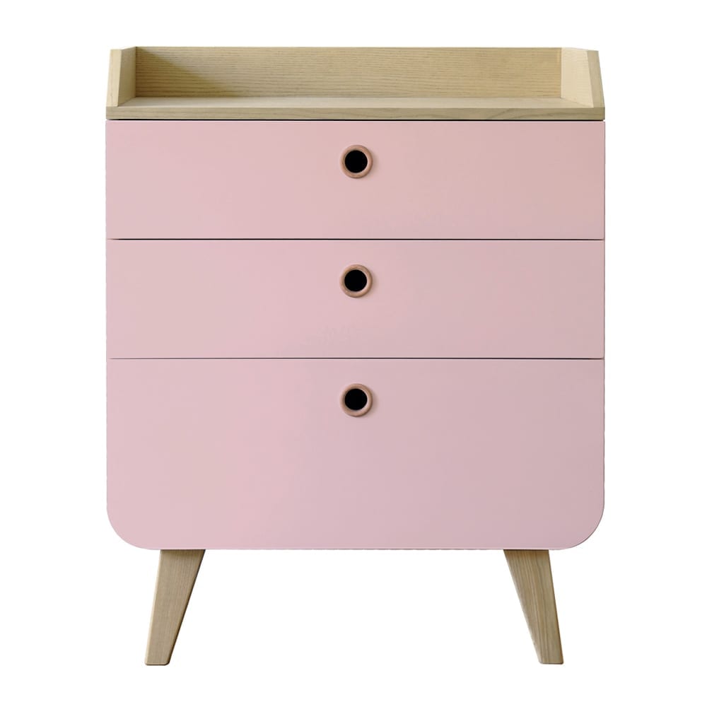 Laurette - Dresser Zen - 3 Drawers - Old Pink