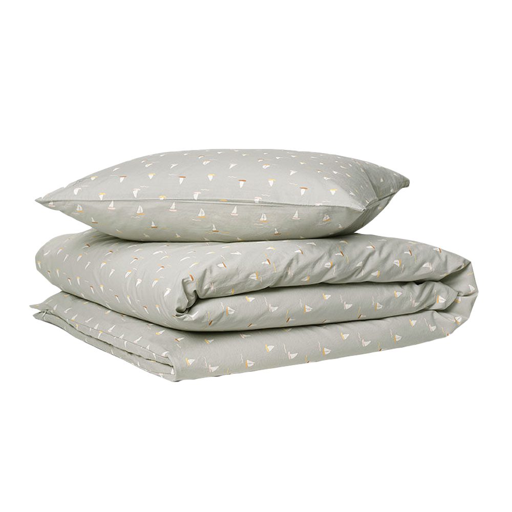 Dear April - Duvet Cover + pillow case - 140 x 200 cm - Sailboats