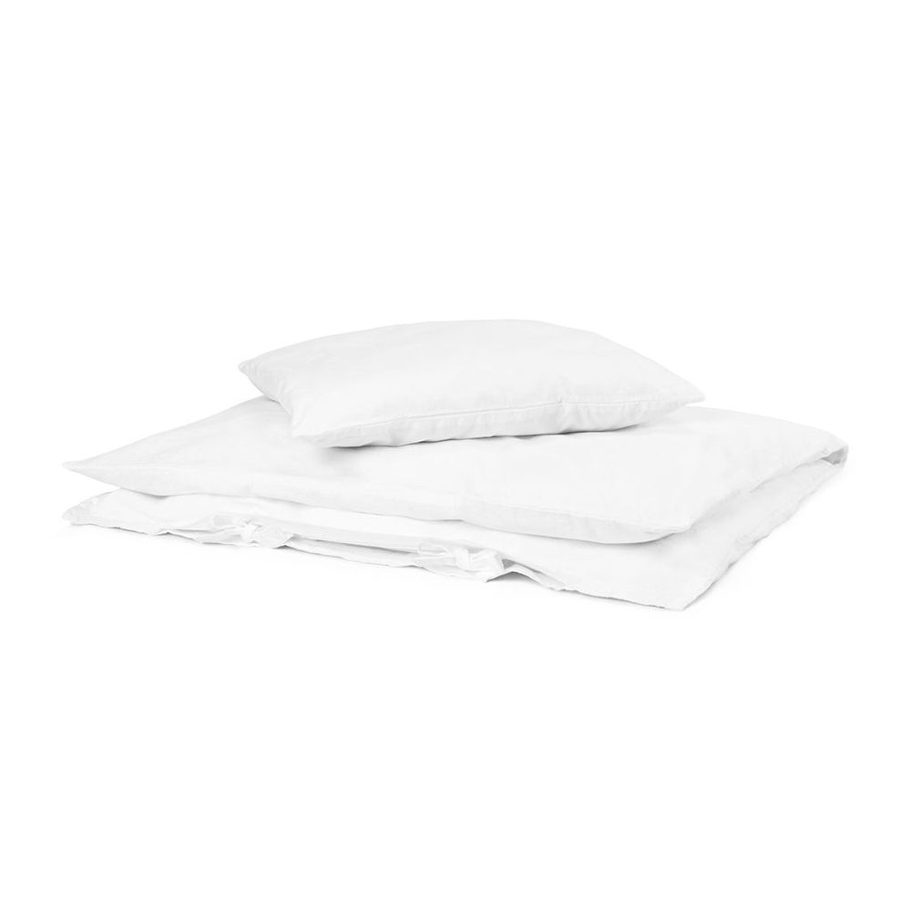 Dear April - Baby Duvet Cover + pillow case - 70 x 100 cm - Simply White
