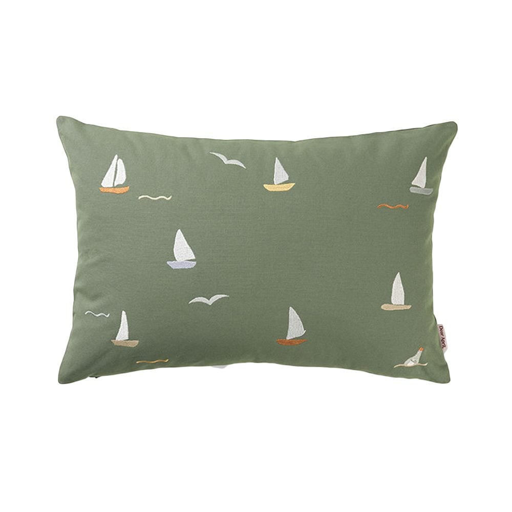 Dear April - Bestickte Matte - Sailboats