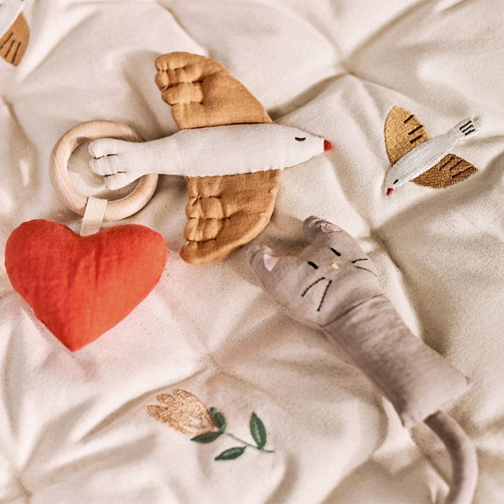 Dear April - Heart Rattle Teether