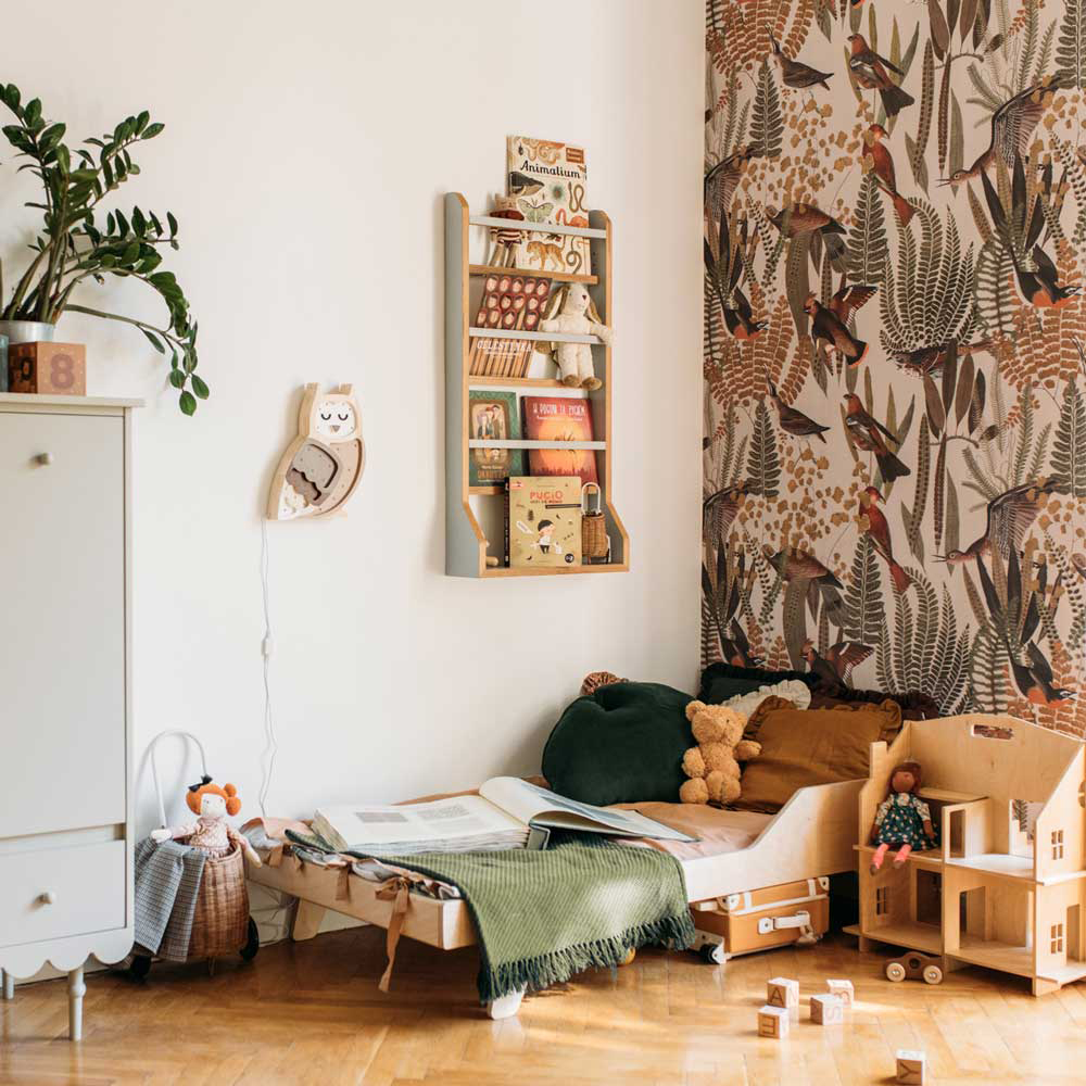 Dekornik - Kidsroom Wallpaper - Birds Bush