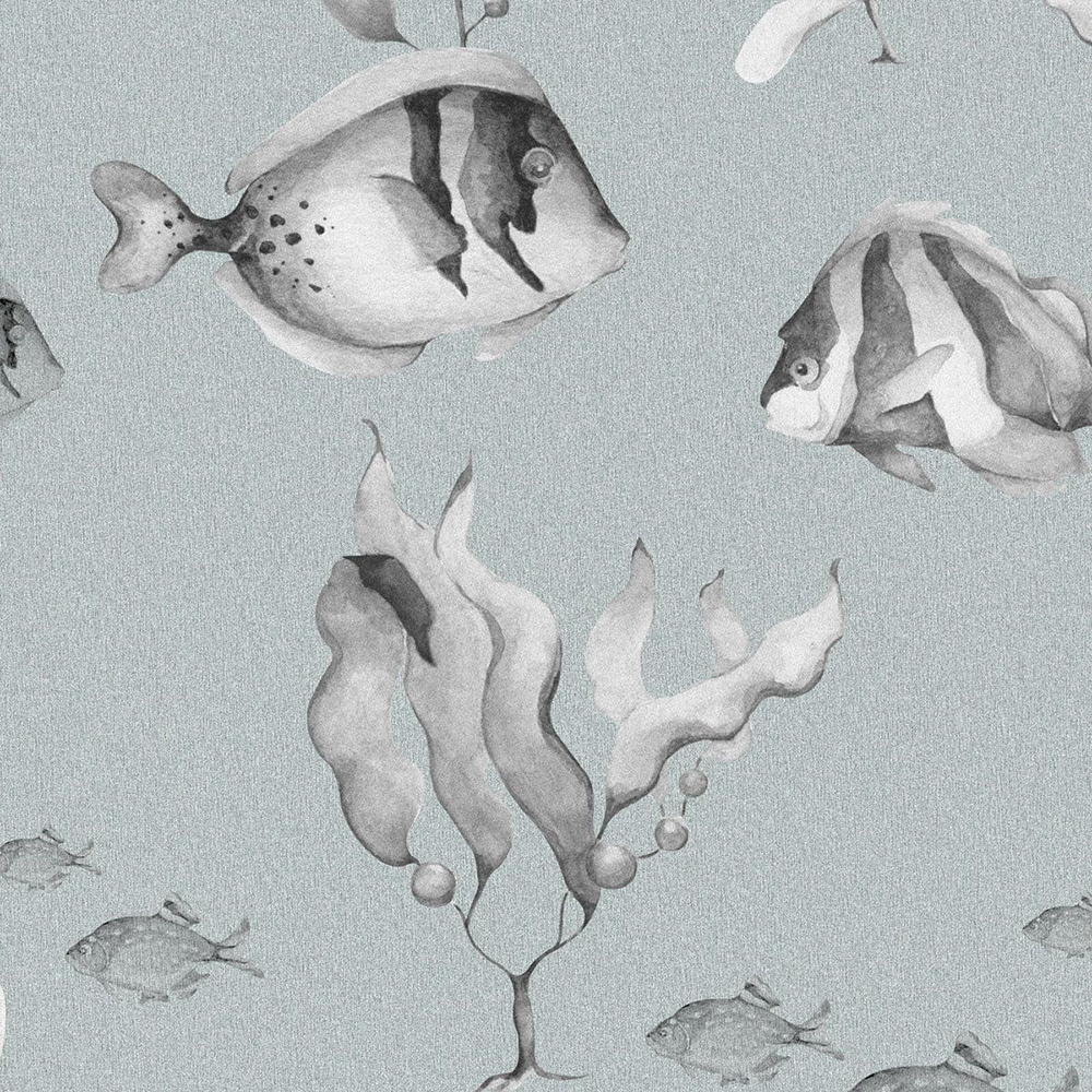 Dekornik - Kindertapete - Black&White Fish
