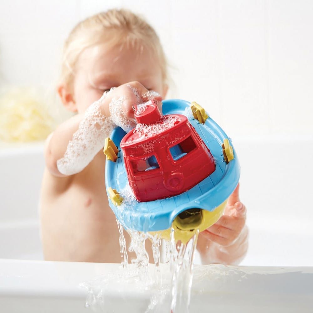Green Toys - Tugboat - Blue Top/Red Handle