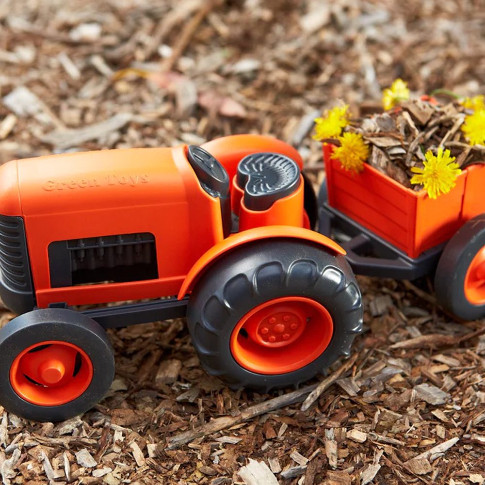 Green Toys - Tractor Orange