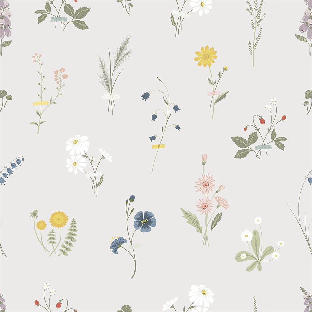 LILIPINSO - Kinderzimmertapete - Wildflowers - 50 cm x 10 m