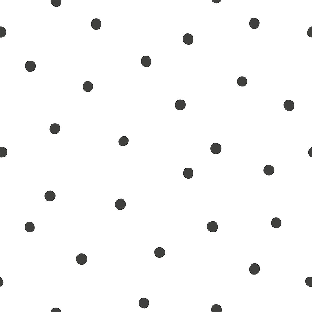 LILIPINSO - Kinderzimmertapete - Playful Dots (White Background) - 50 cm x 10 m