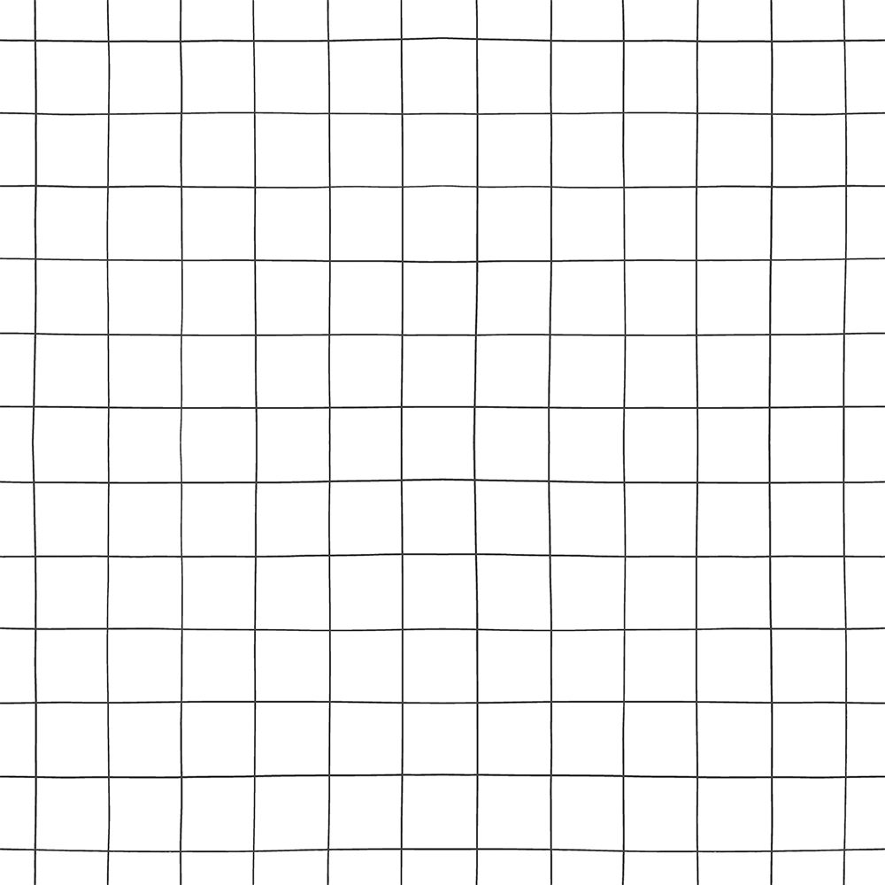 LILIPINSO - Kinderzimmertapete - Grid (White Background) - 50 cm x 10 m