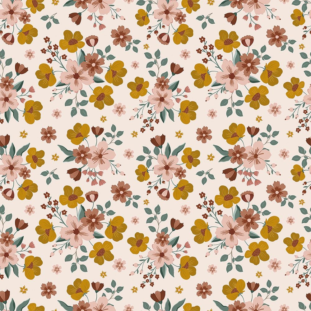LILIPINSO - Kinderzimmertapete - Fall Bouquets (Light) - 50 cm x 10 m
