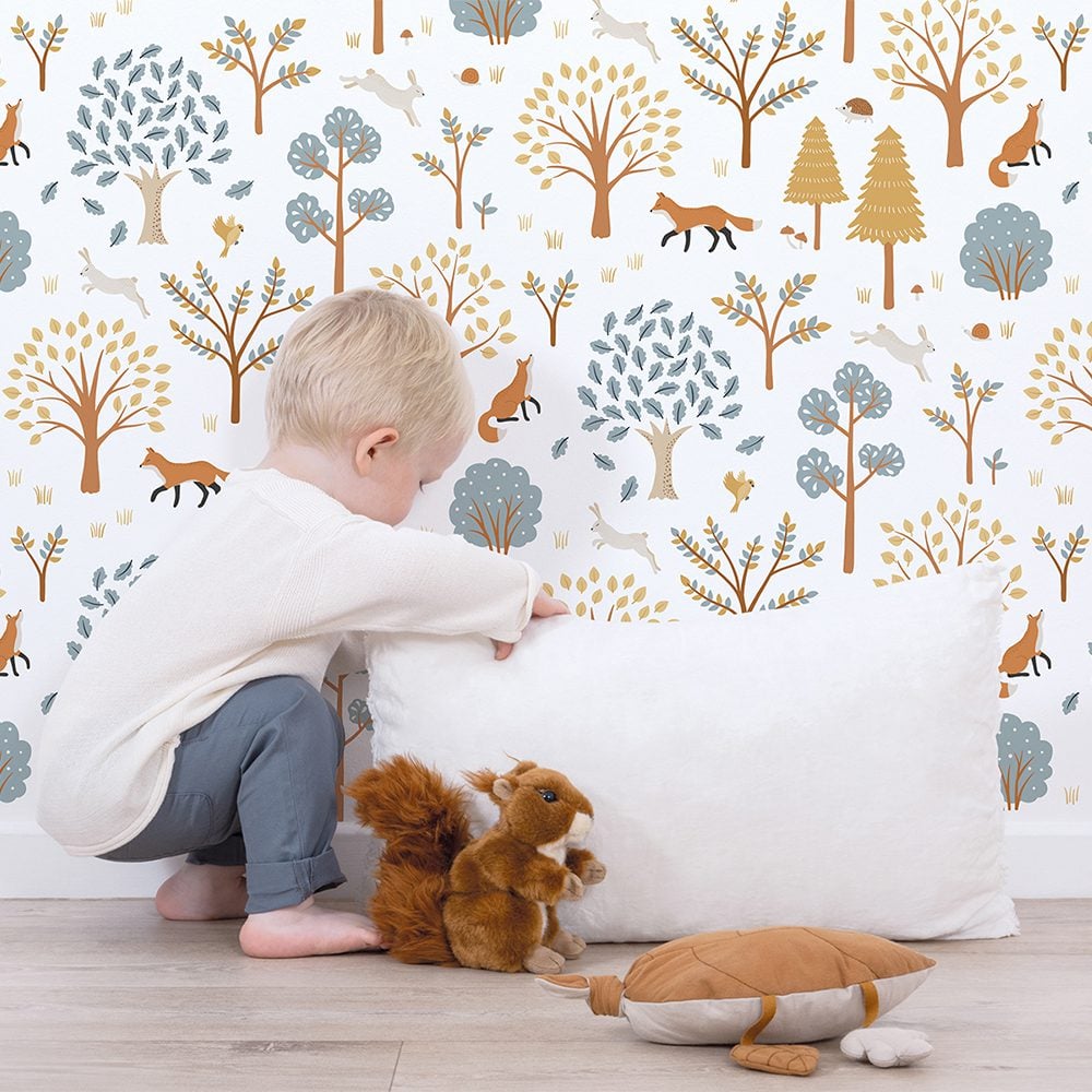 LILIPINSO - Wallpaper - Forest Living (Fox) - 50 cm x 10 m