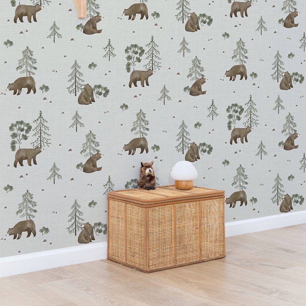 LILIPINSO - Wallpaper - Mountain & Bears - 50 cm x 10 m