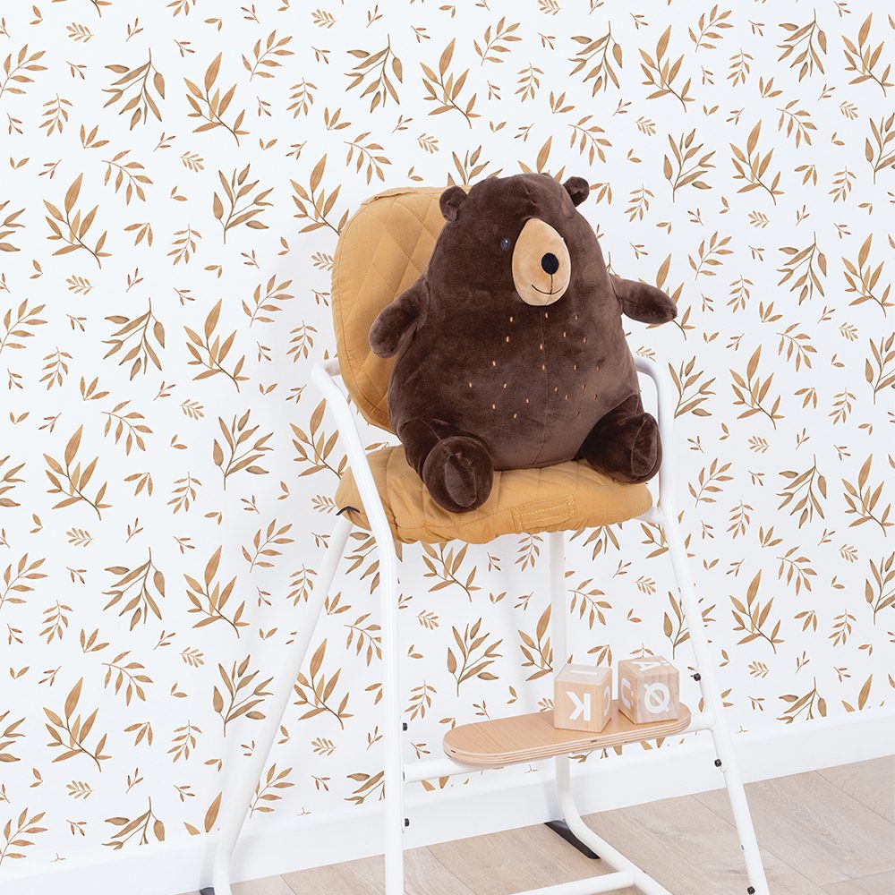 LILIPINSO - Wallpaper - Foliage (Camel) - 50 cm x 10 m