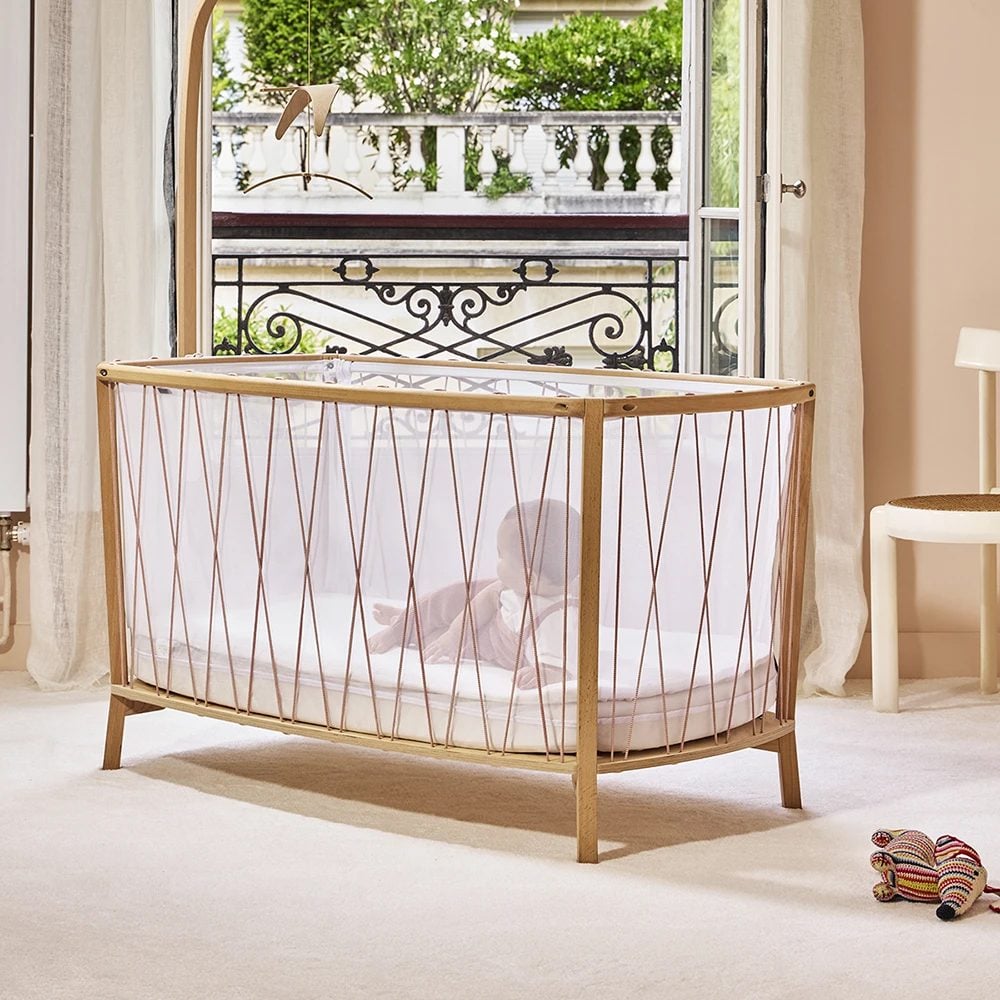 Charlie Crane - KIMI KIT Bed 120 BOIS DE ROSE + Mattress & Top mattress