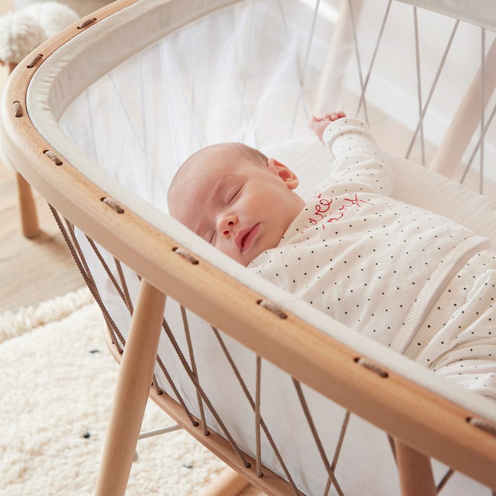 Charlie Crane - KUMI Baby Crib - Hazelnut