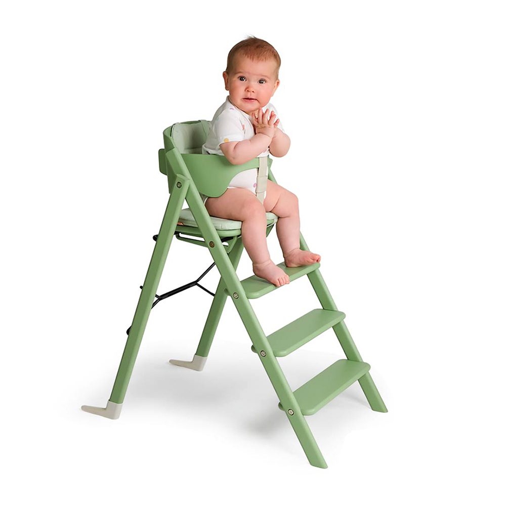KAOS - Klapp Foldable High Chair - Beech Pale Green 
