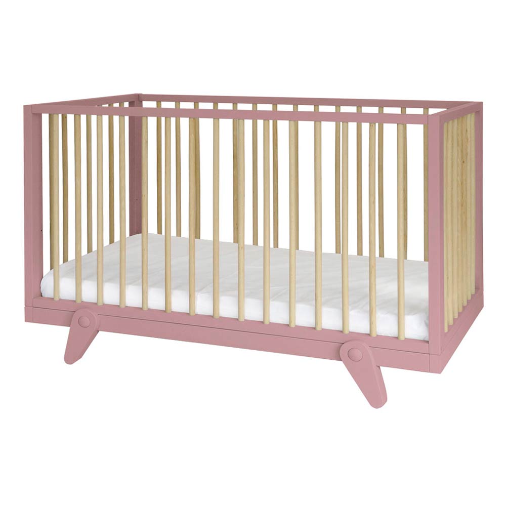 Laurette - Babybett Lit Petipeton - 70 x 140 cm - Old Pink