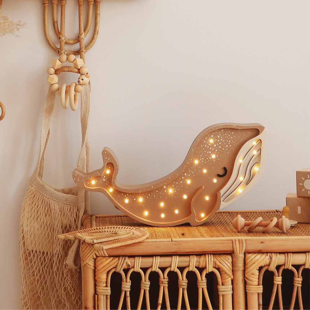 Little Lights - Night Light - Whale - Cinnamon Brown