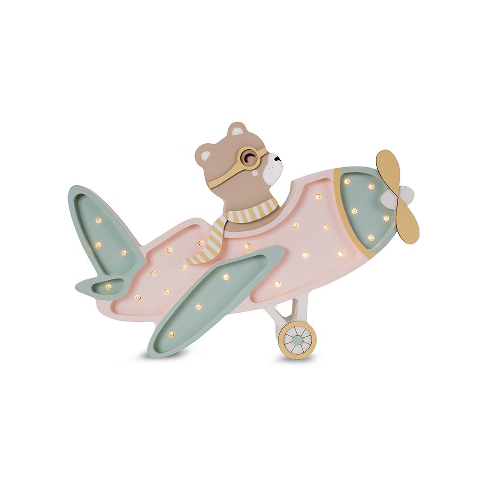 Little Lights - Night Light - Vintage Aircraft - Candy Sweet Bear
