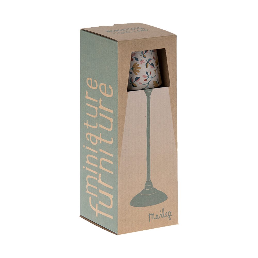Maileg - Miniature Furniture - Floor Lamp - Dark Mint