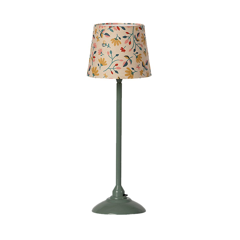Maileg - Miniaturmöbel - Bodenlampe - Dunkelmint