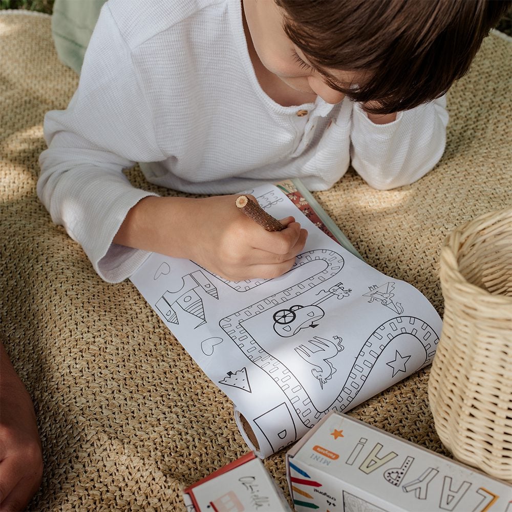 Olli Ella - Playpa Mini - Colouring Roll - Fairytale