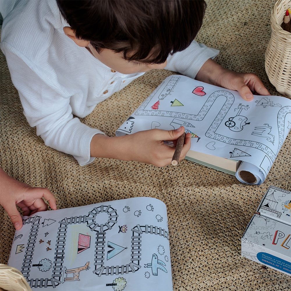 Olli Ella - Playpa Mini - Colouring Roll - Forest