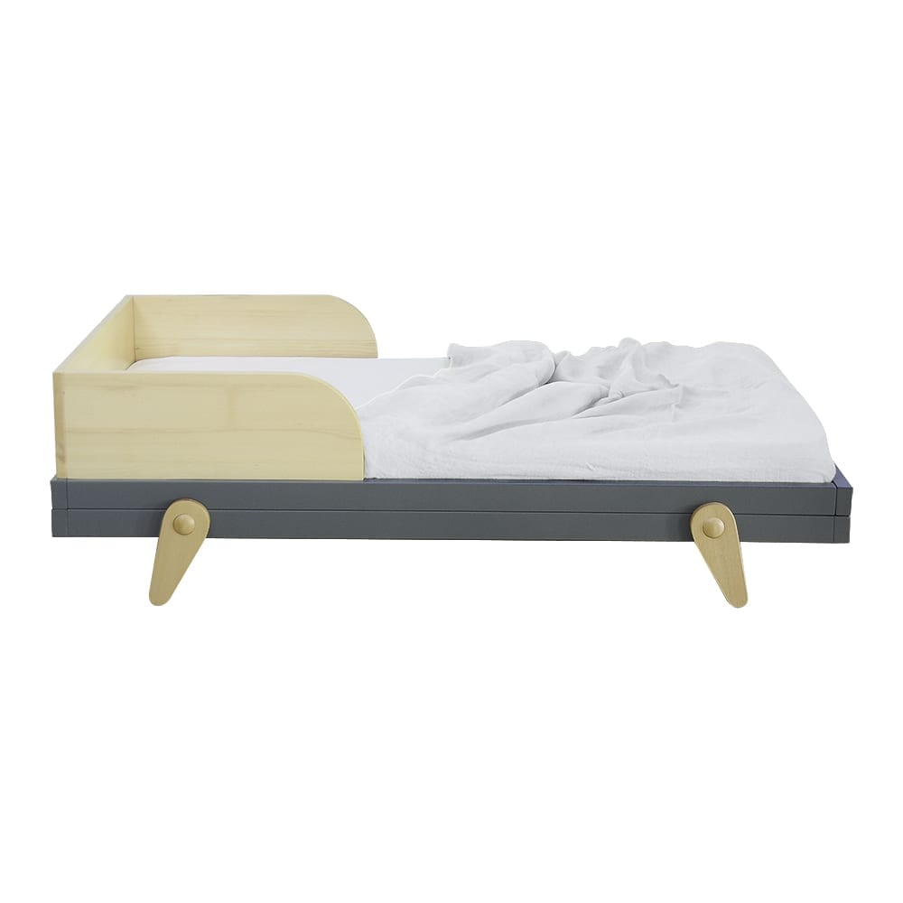 Laurette - Juniorbett Lit Petipeton - 70 x 140 cm - Dark Grey