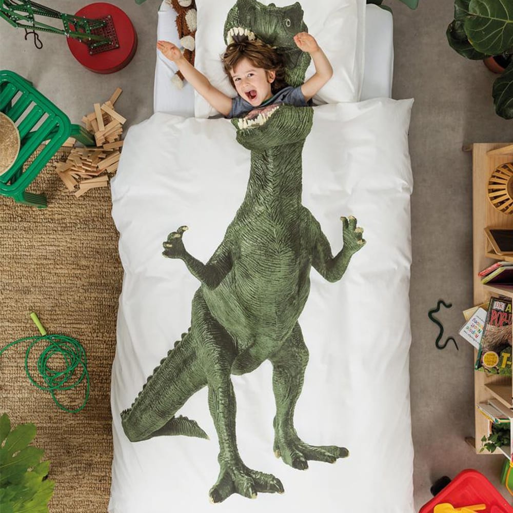 SNURK - Kids Duvet Cover Set - Dino - NL 140 x 200/220 cm