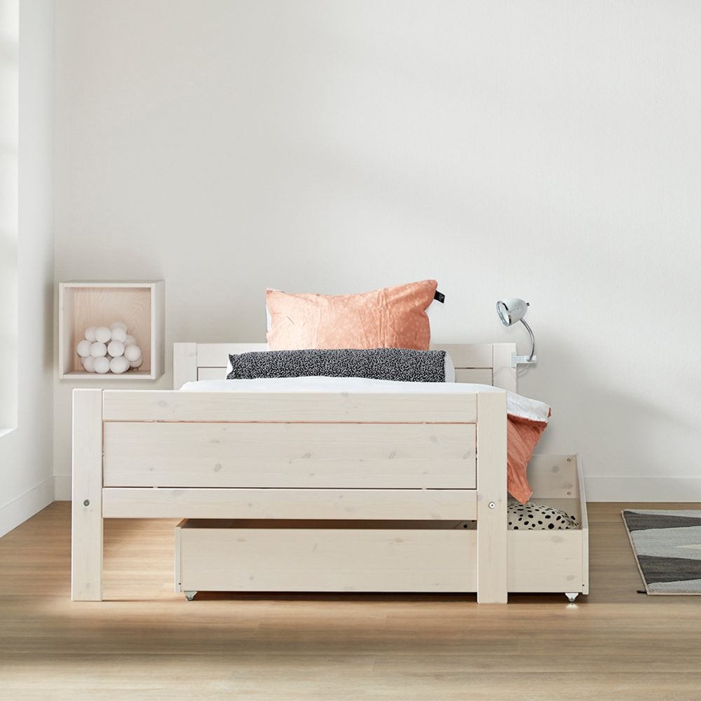 Lifetime - Bed Drawer for Basic Bed Large - Whitewash