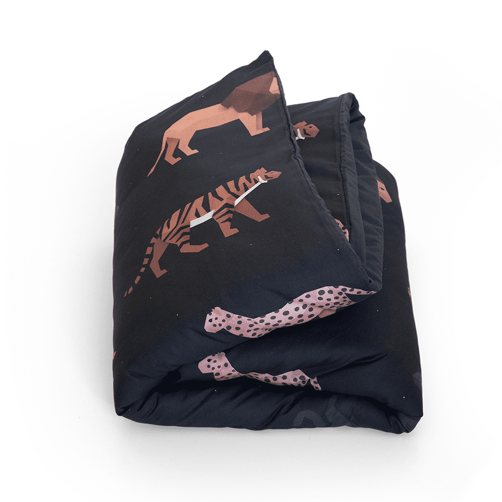 Studio Ditte - Duvet Cover - Big Cats Dark - 140 x 200/220 cm