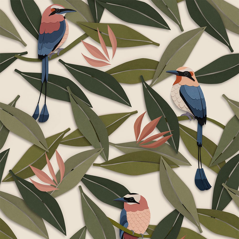 Studio Ditte - Kinderzimmertapete - Bird Creme