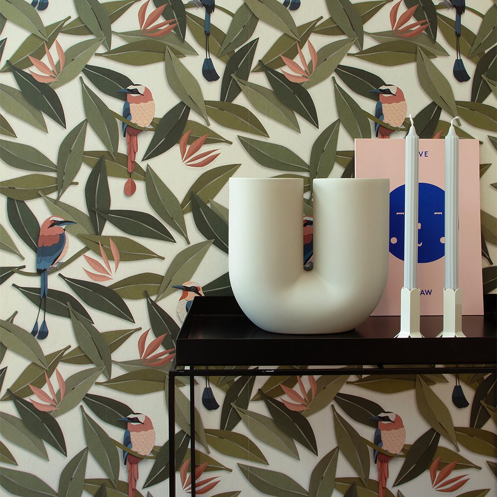 Studio Ditte - Wallpaper Kids Room - Bird Cream