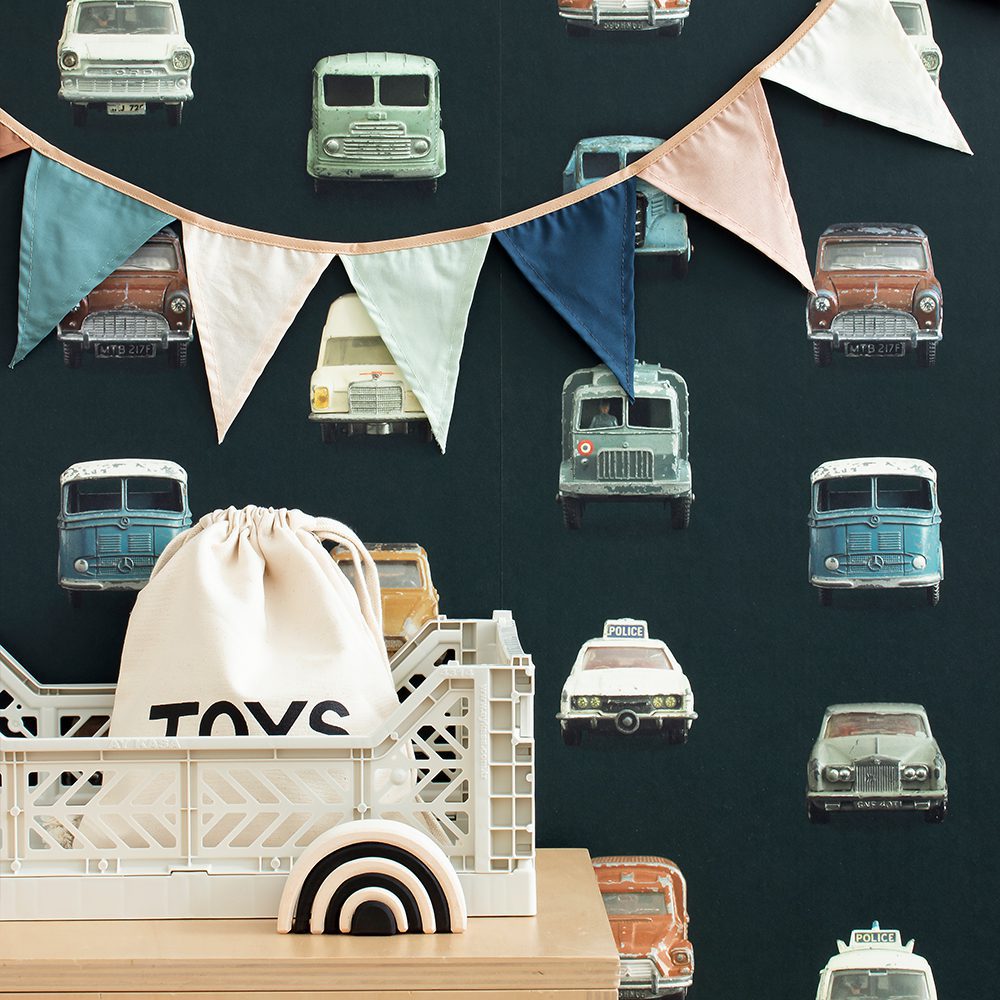 Studio Ditte - Wallpaper Kids Room - Cars Dark
