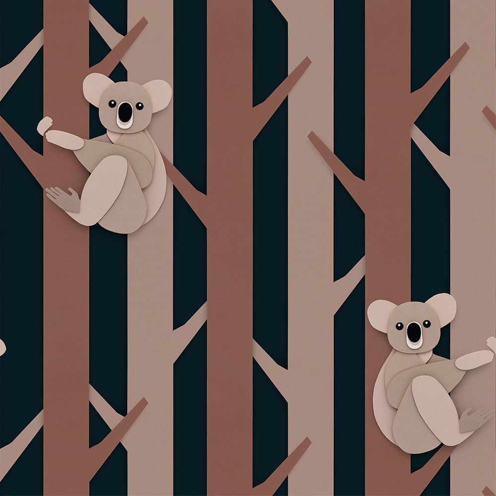 Studio Ditte - Kinderzimmertapete - Koala Choco