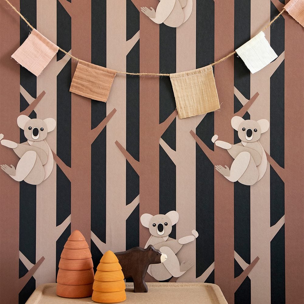 Studio Ditte - Wallpaper Kids Room - Koala Choco