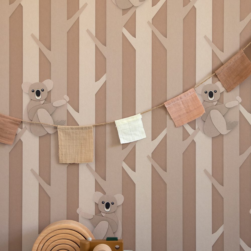 Studio Ditte - Wallpaper Kids Room - Koala Nougat