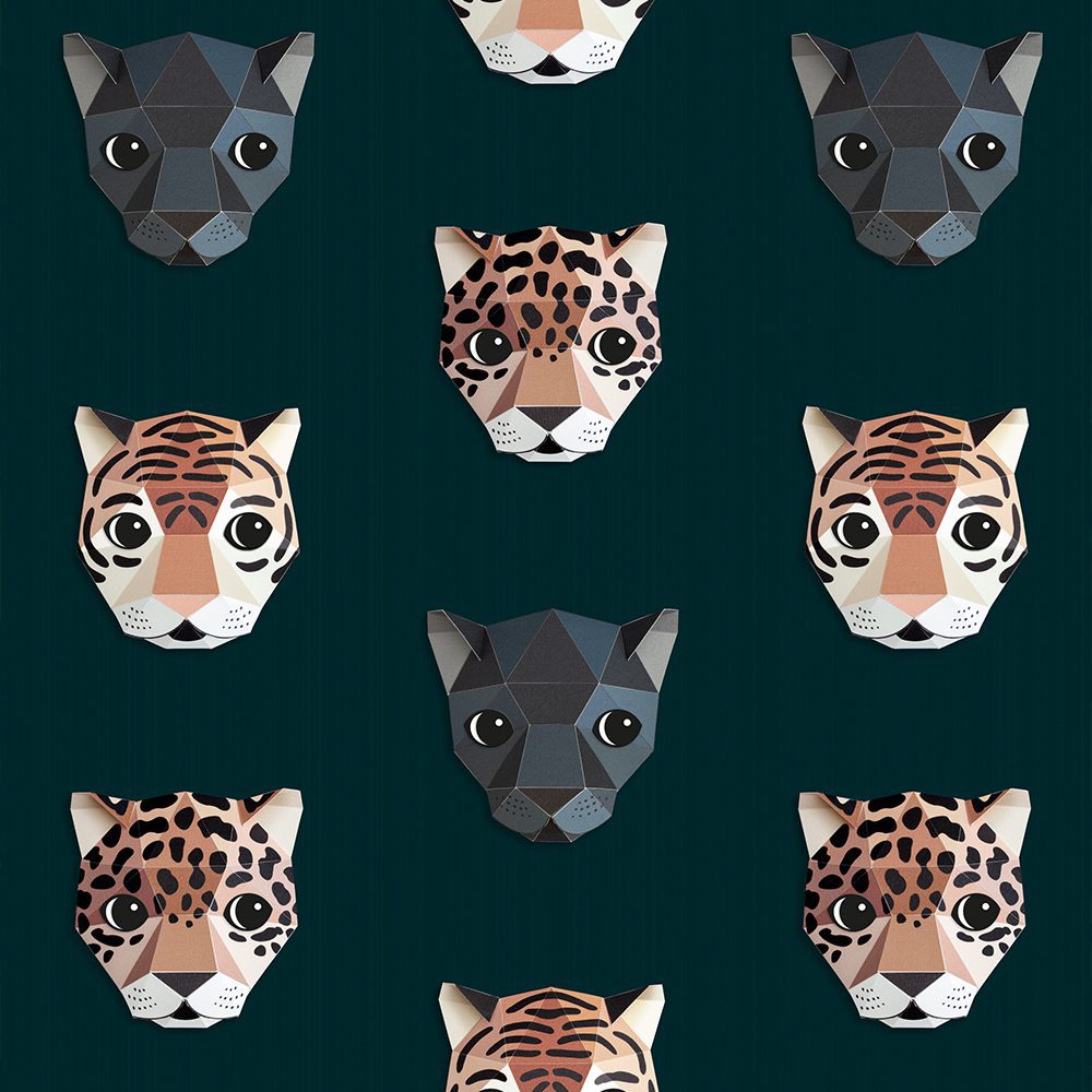Studio Ditte - Kinderzimmertapete - Panthera Dark