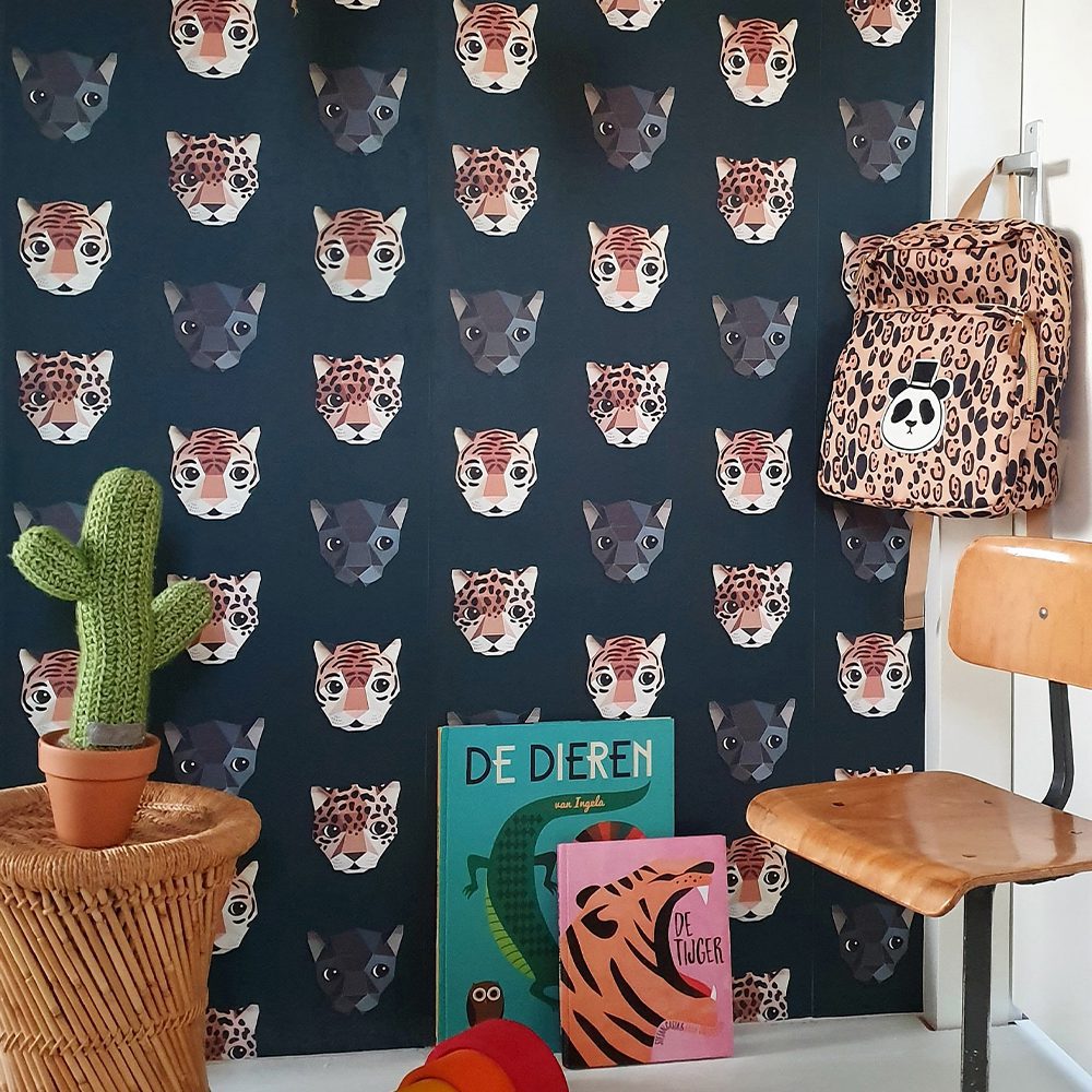 Studio Ditte - Wallpaper Kids Room - Panthera Dark