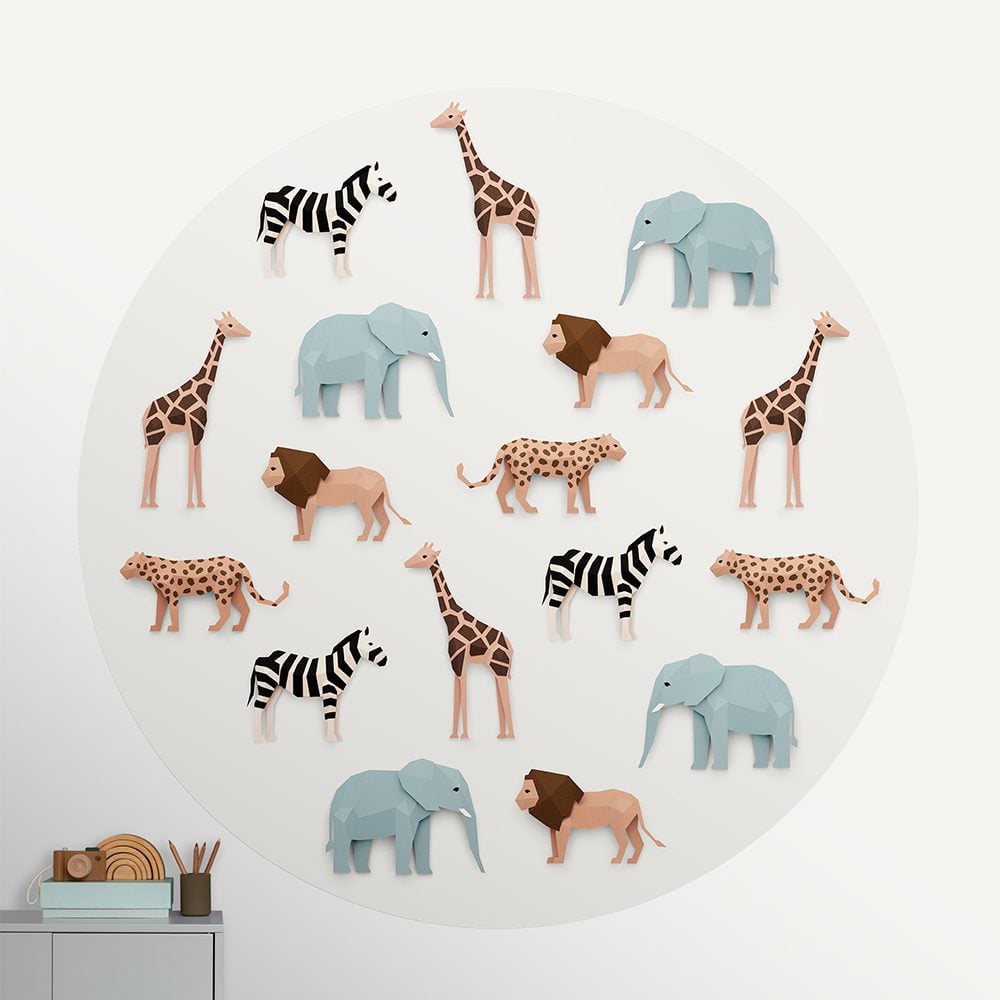 Studio Ditte - Wallpaper Circle 190 cm - Safari