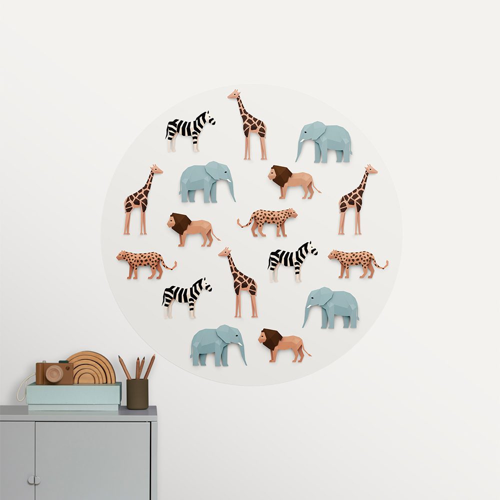 Studio Ditte - Wallpaper Circle 95 cm - Safari