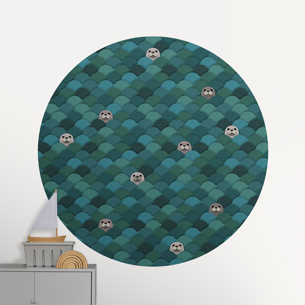 Studio Ditte - Wallpaper Circle 190 cm - Seals