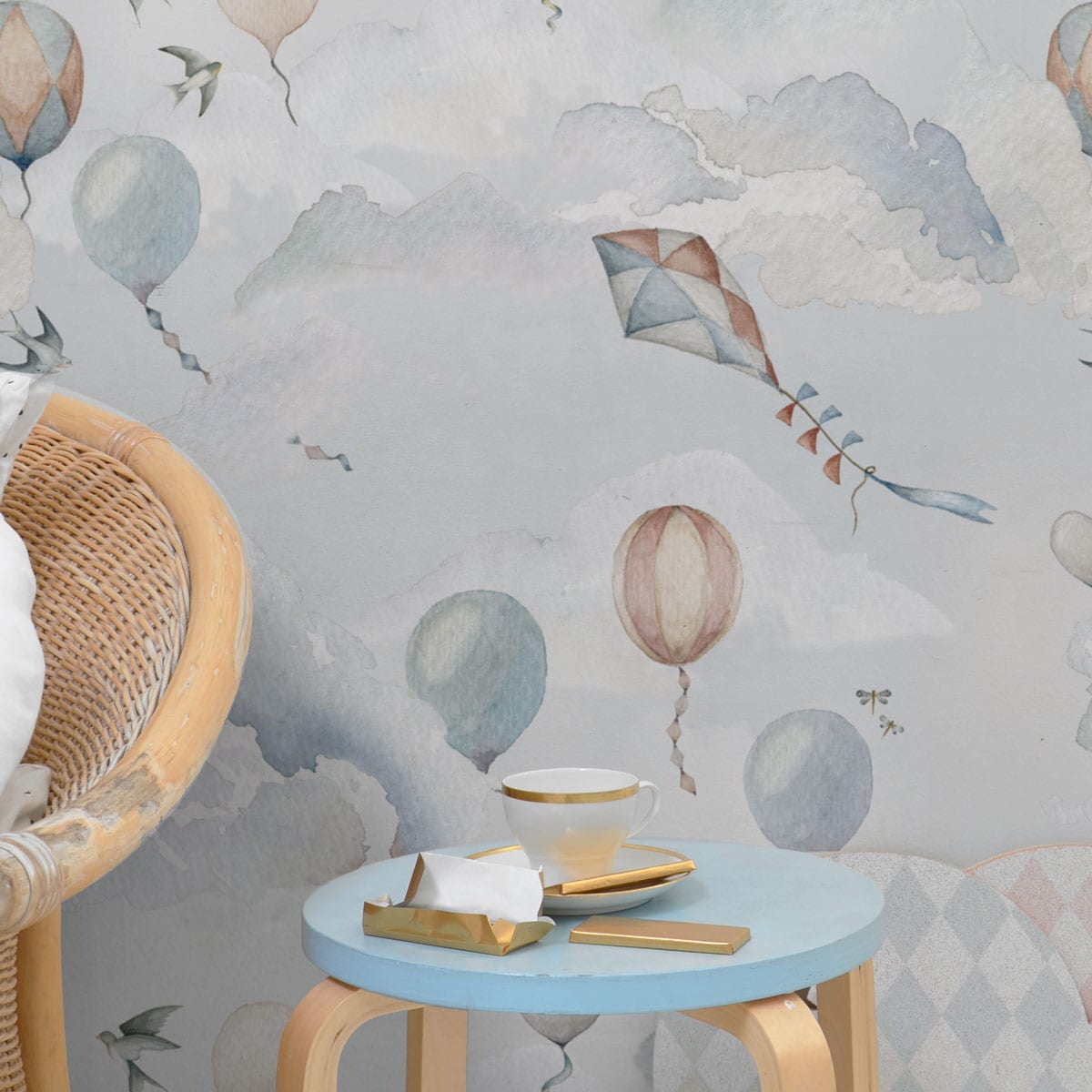 Dekornik - Wallpaper - Balloons Fairytale - 100 x 280 cm