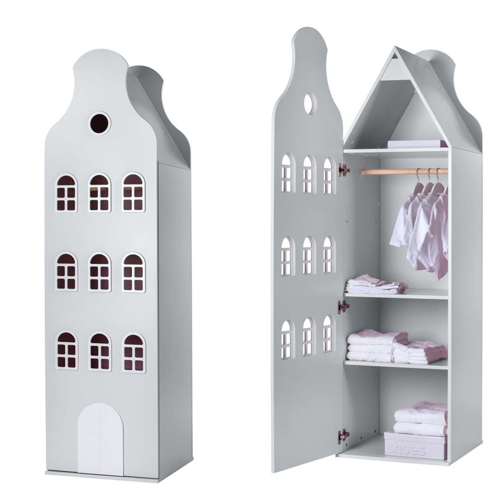 This is Dutch - Schrank Amsterdam, Glockengiebel - Weiß XL